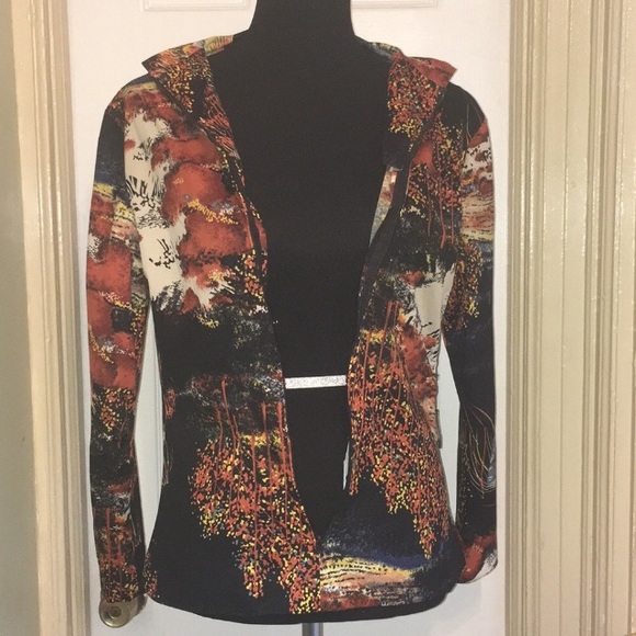 🍂🍁 Fall Free People Inspired Vintage Autumn Intarsia Shirt Sz S - Picture 3 of 8